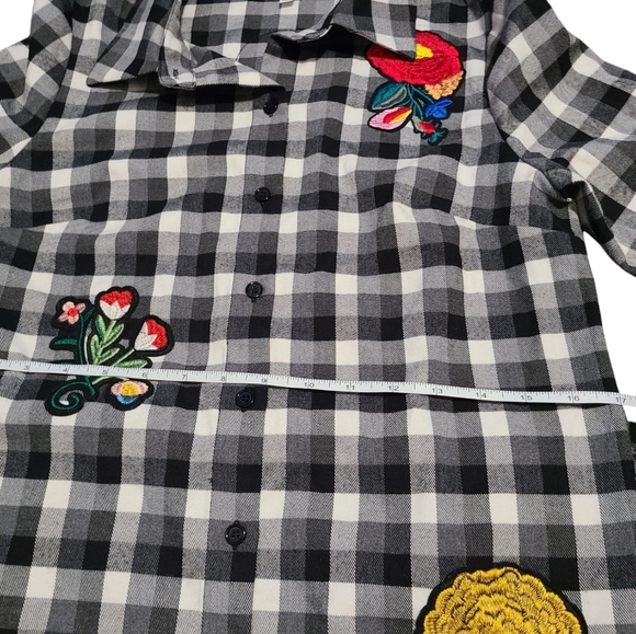 NICOLE MILLER checked flower dress 4 - Picture 6 of 9